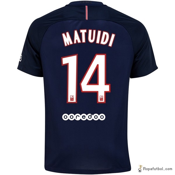 Camiseta Paris Saint Germain Replica Primera Ropa Matuidi 2016/17 Azul